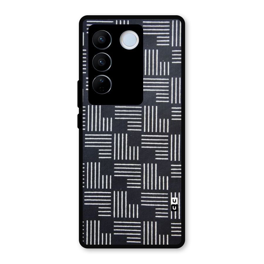 Zig Zag Hierarchy Metal Back Case for Vivo V27