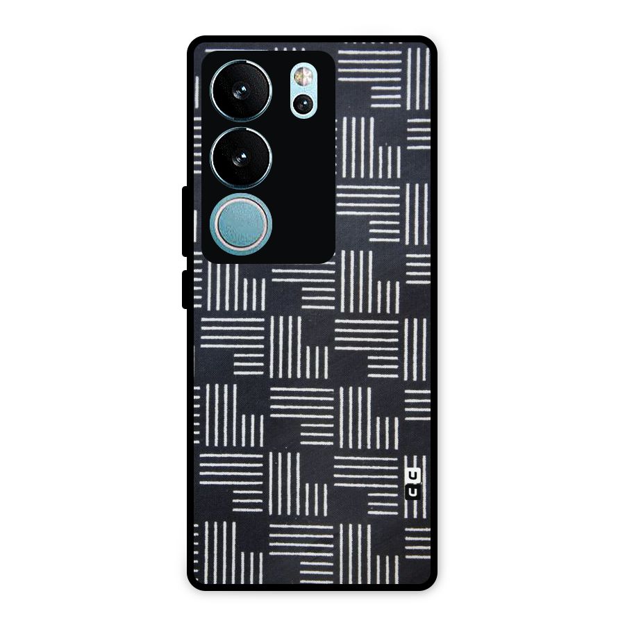 Zig Zag Hierarchy Metal Back Case for Vivo V29 Pro