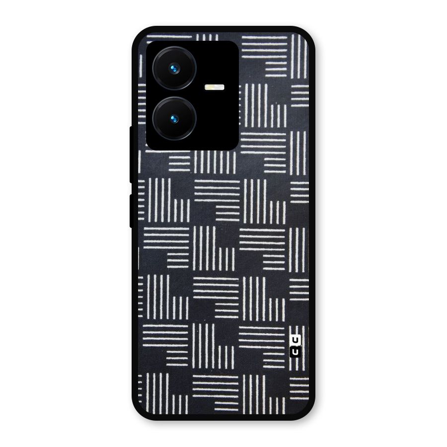 Zig Zag Hierarchy Metal Back Case for Vivo Y22s