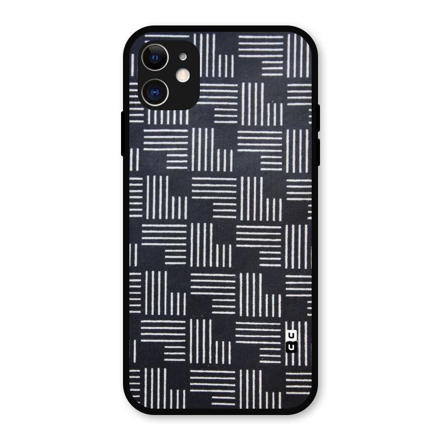 Zig Zag Hierarchy Metal Back Case for iPhone 11