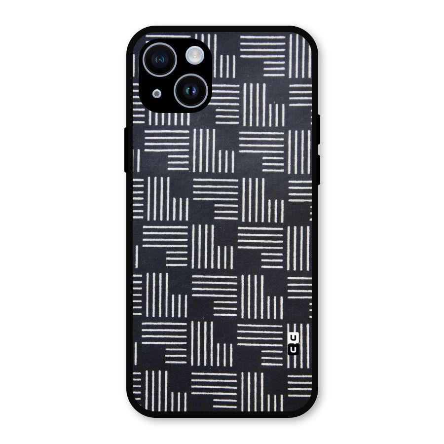 Zig Zag Hierarchy Metal Back Case for iPhone 14