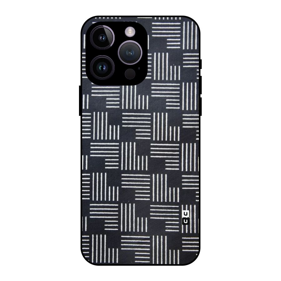 Zig Zag Hierarchy Metal Back Case for iPhone 14 Pro Max