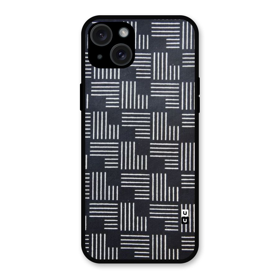 Zig Zag Hierarchy Metal Back Case for iPhone 15 Plus