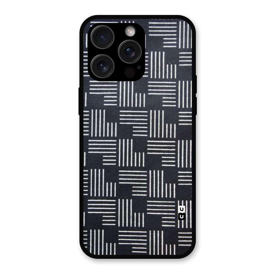 Zig Zag Hierarchy Metal Back Case for iPhone 15 Pro Max