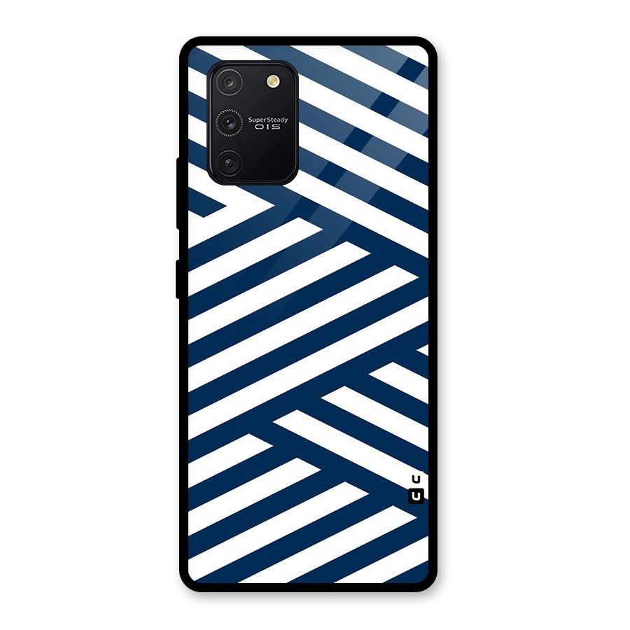 Zip Zap Pattern Glass Back Case for Galaxy S10 Lite