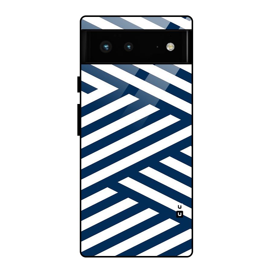 Zip Zap Pattern Glass Back Case for Google Pixel 6