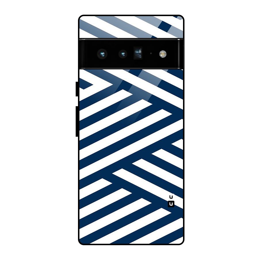 Zip Zap Pattern Glass Back Case for Google Pixel 6 Pro