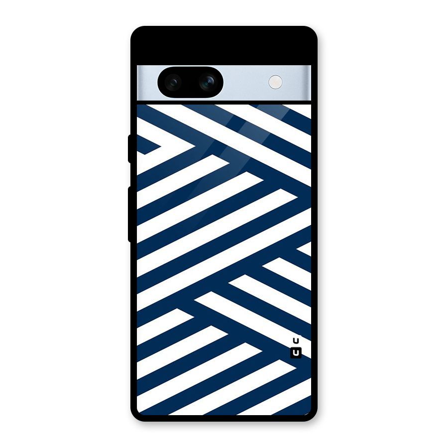 Zip Zap Pattern Glass Back Case for Google Pixel 7a