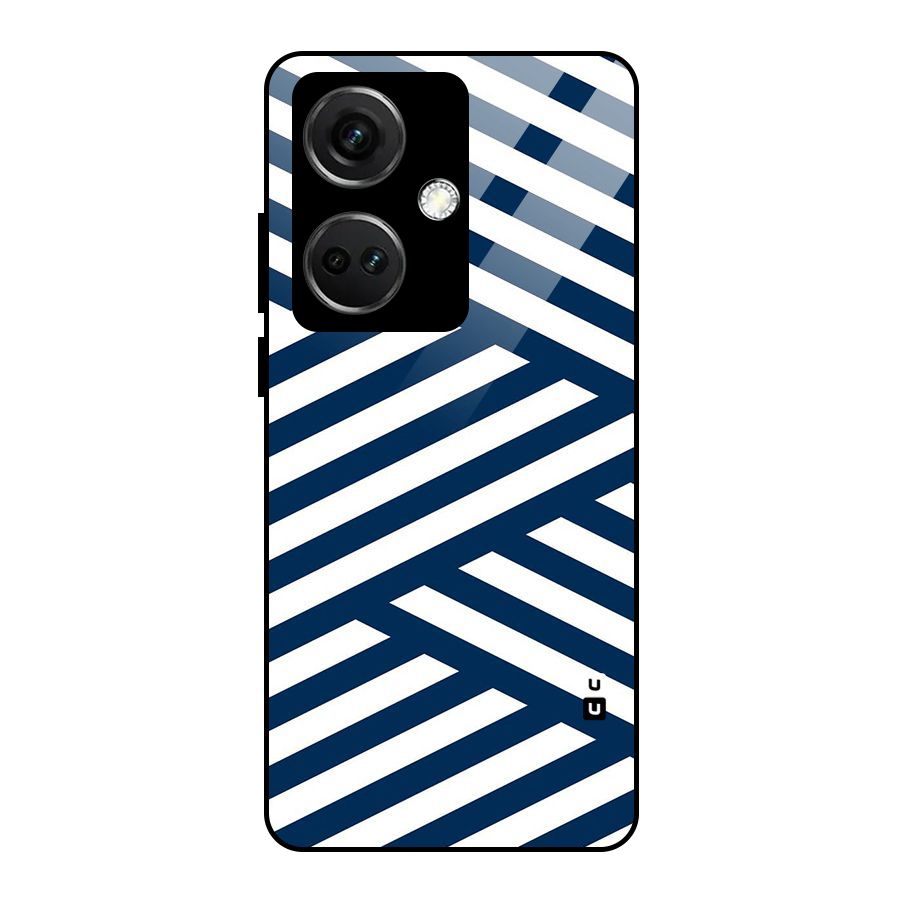 Zip Zap Pattern Glass Back Case for OnePlus Nord CE 3 5G