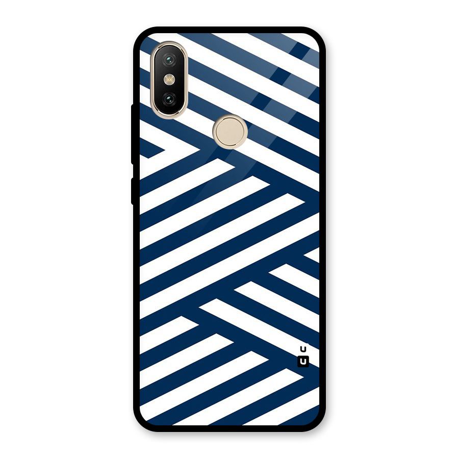 Zip Zap Pattern Glass Back Case for Redmi A2