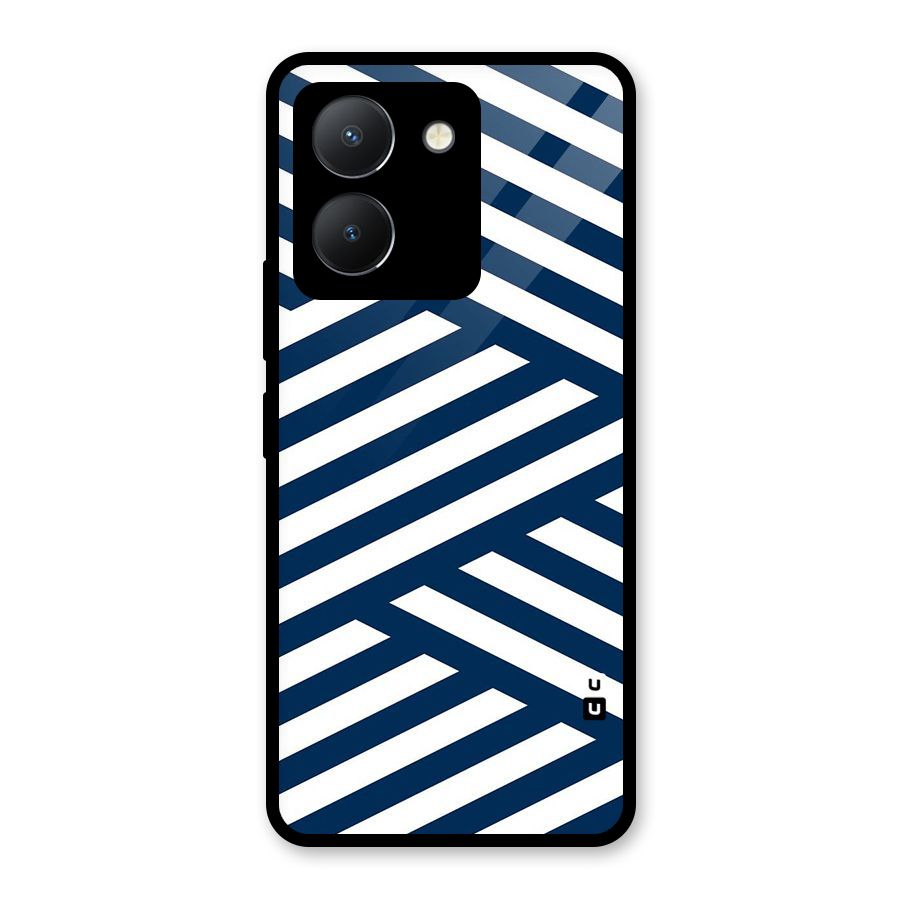 Zip Zap Pattern Glass Back Case for Vivo Y36