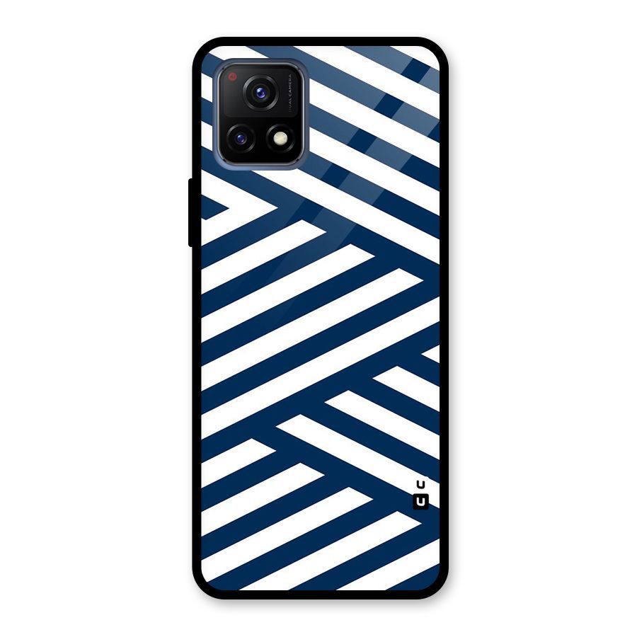 Zip Zap Pattern Glass Back Case for Vivo Y72 5G