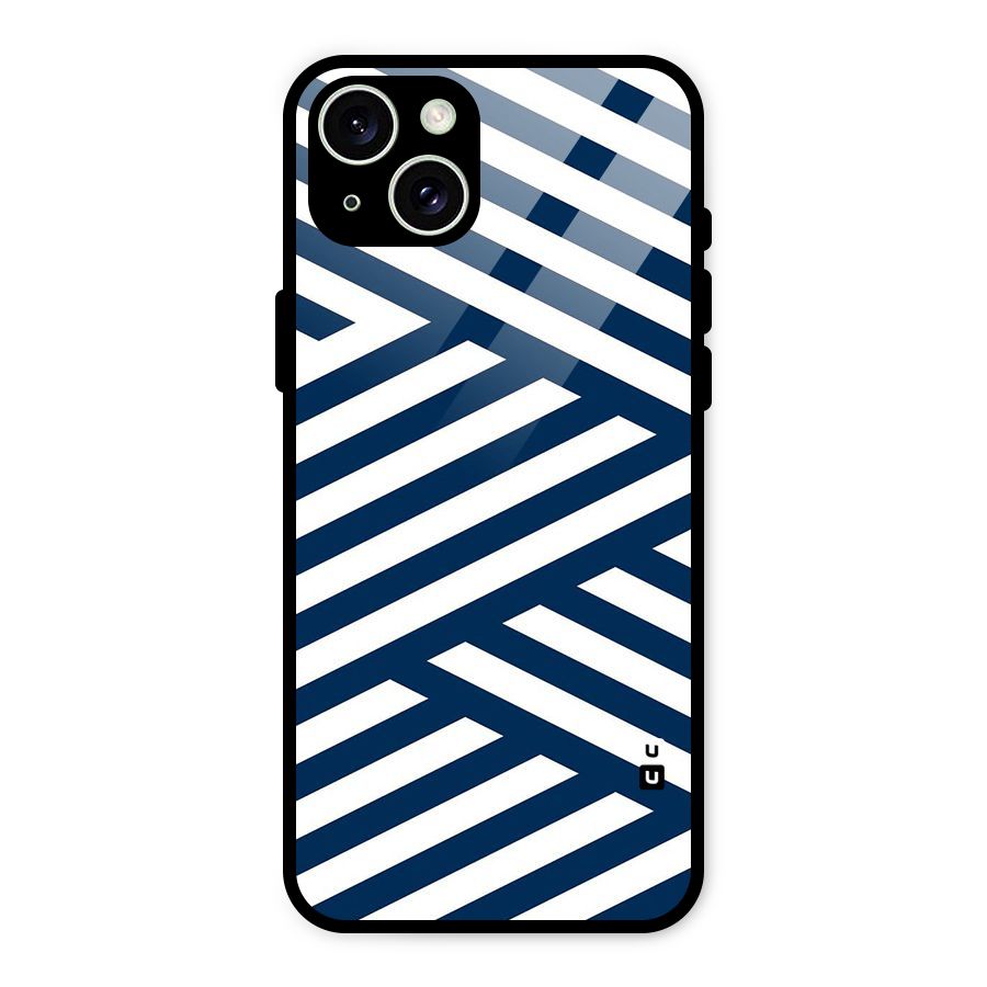 Zip Zap Pattern Glass Back Case for iPhone 15 Plus