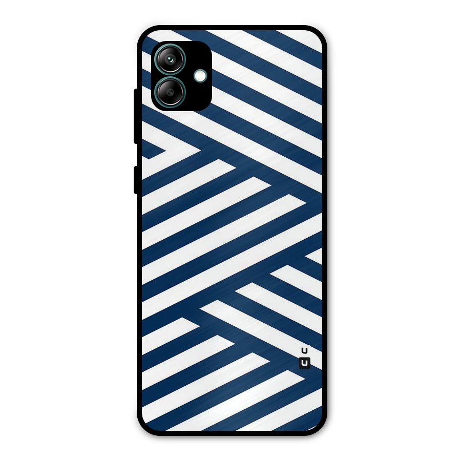 Zip Zap Pattern Metal Back Case for Galaxy A04
