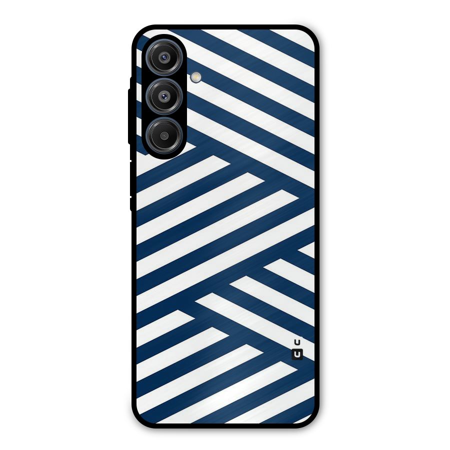 Zip Zap Pattern Metal Back Case for Galaxy A16 5G