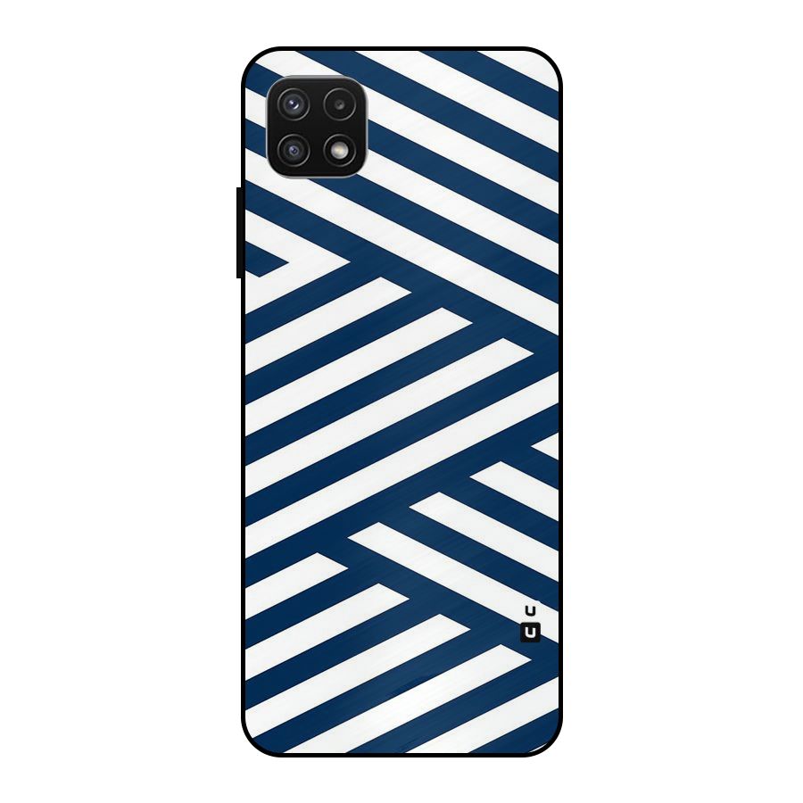 Zip Zap Pattern Metal Back Case for Galaxy A22 5G