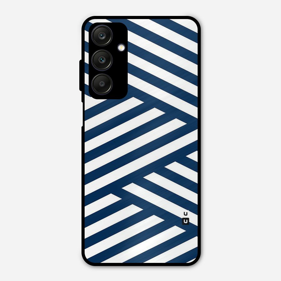 Zip Zap Pattern Metal Back Case for Galaxy A25 5G