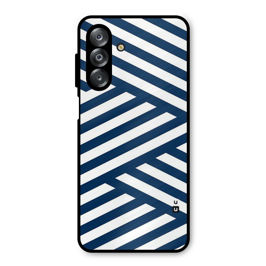 Zip Zap Pattern Metal Back Case for Galaxy A26