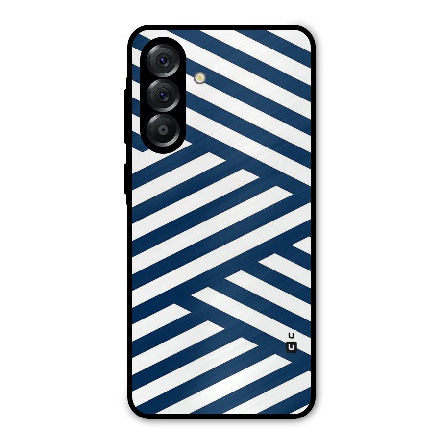 Zip Zap Pattern Metal Back Case for Galaxy A36
