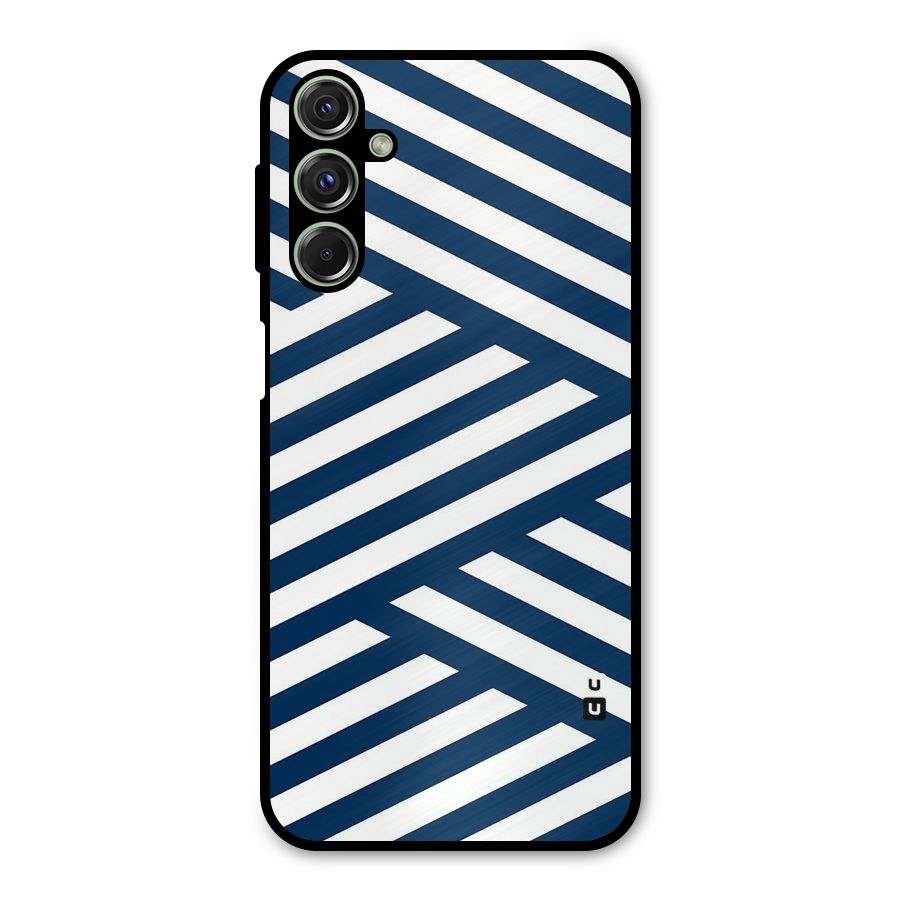 Zip Zap Pattern Metal Back Case for Galaxy F34