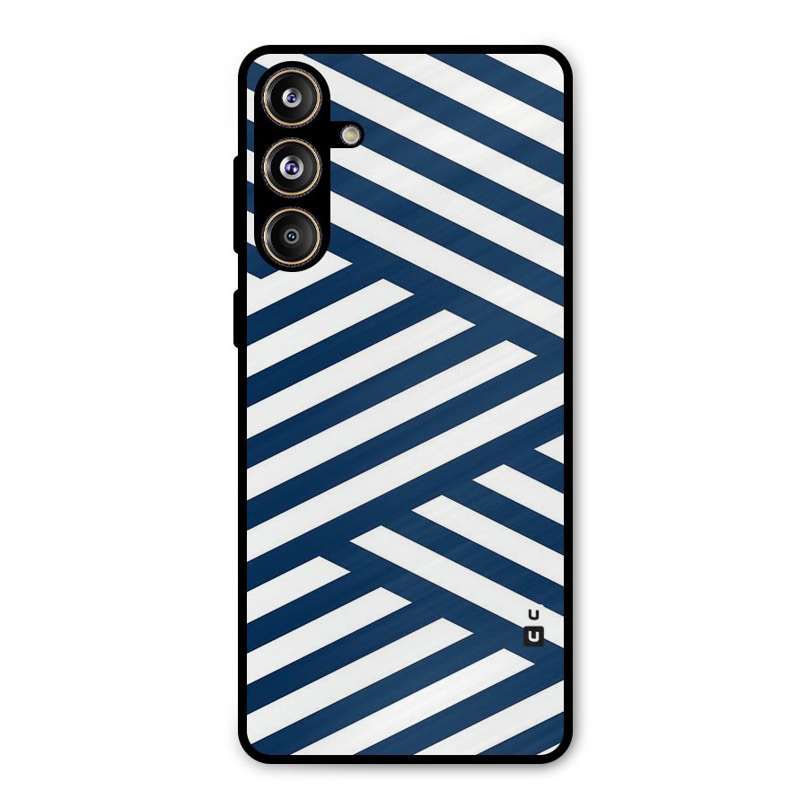 Zip Zap Pattern Metal Back Case for Galaxy F55