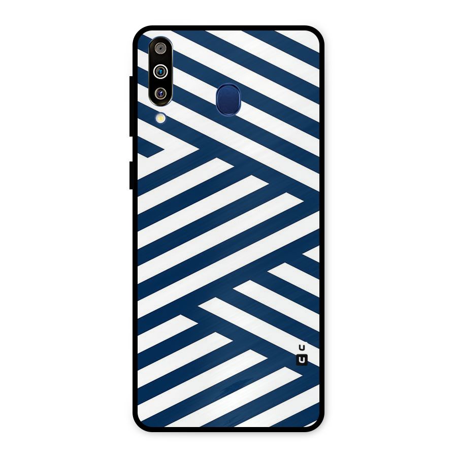 Zip Zap Pattern Metal Back Case for Galaxy M30