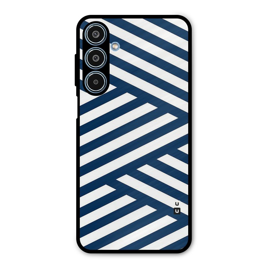 Zip Zap Pattern Metal Back Case for Galaxy M35