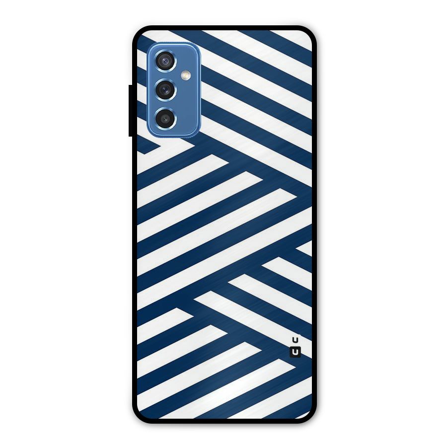 Zip Zap Pattern Metal Back Case for Galaxy M52 5G