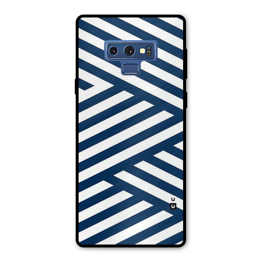 Zip Zap Pattern Metal Back Case for Galaxy Note 9