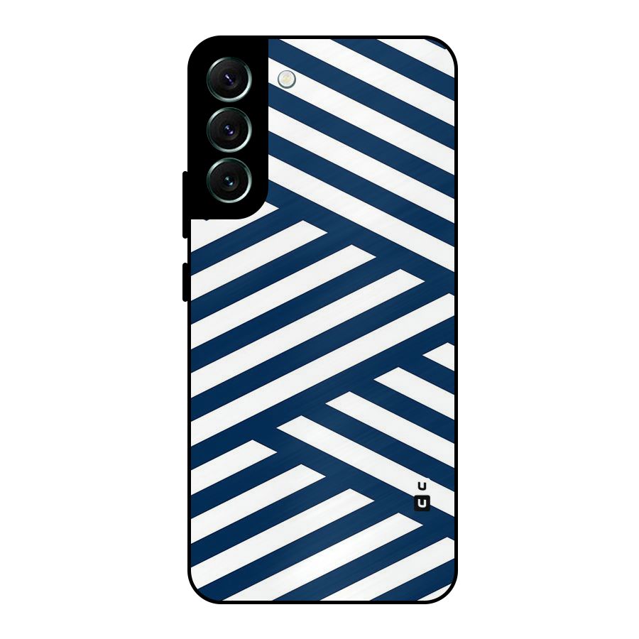 Zip Zap Pattern Metal Back Case for Galaxy S22 Plus 5G