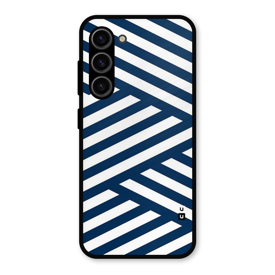 Zip Zap Pattern Metal Back Case for Galaxy S23