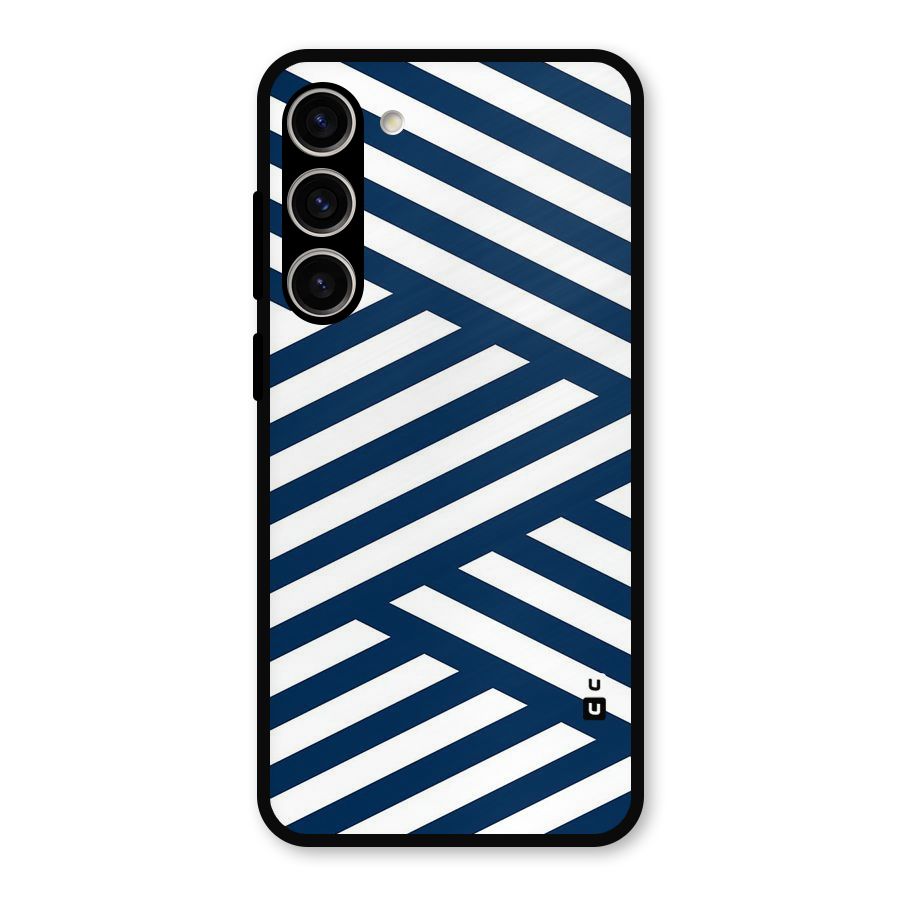Zip Zap Pattern Metal Back Case for Galaxy S23 Plus