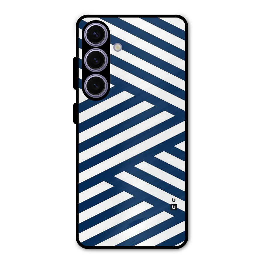 Zip Zap Pattern Metal Back Case for Galaxy S24
