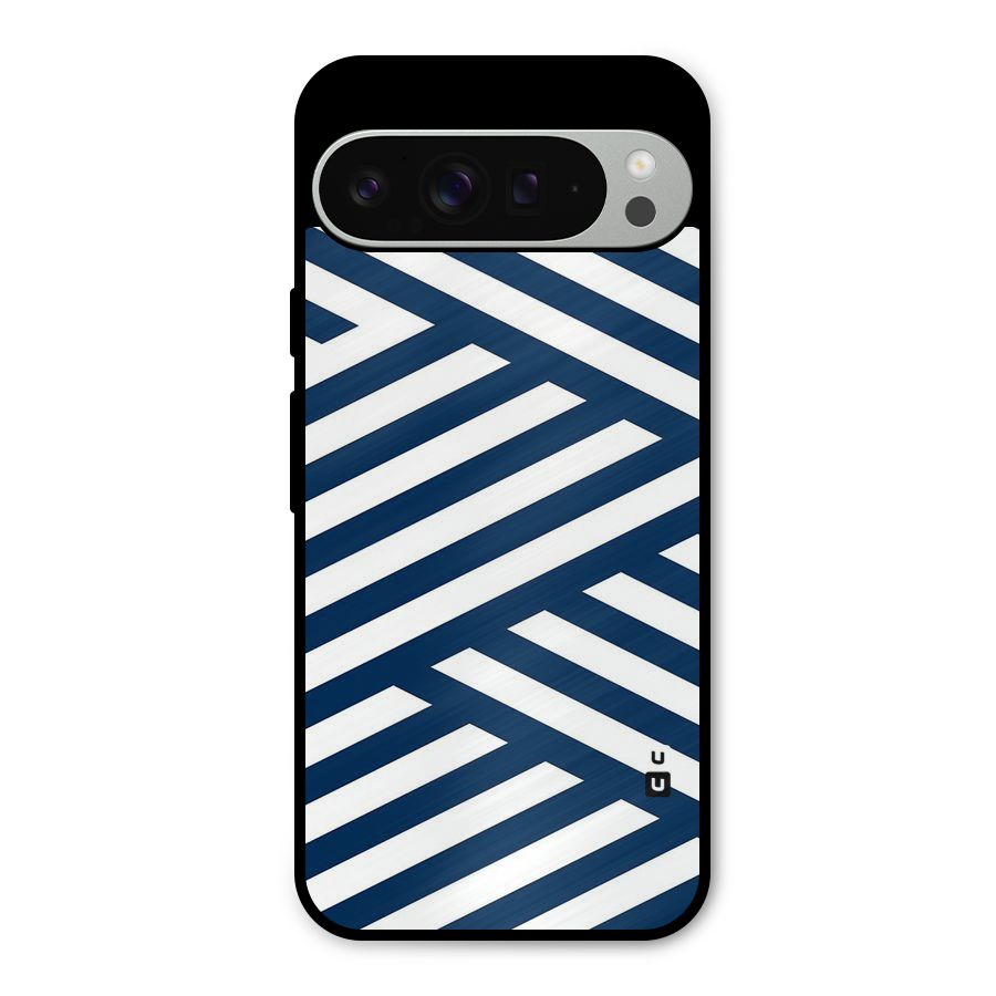 Zip Zap Pattern Metal Back Case for Google Pixel 9 Pro XL