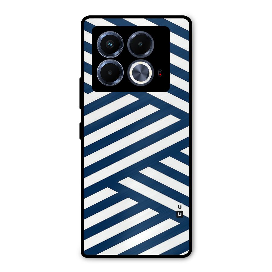 Zip Zap Pattern Metal Back Case for Infinix Note 40 5G