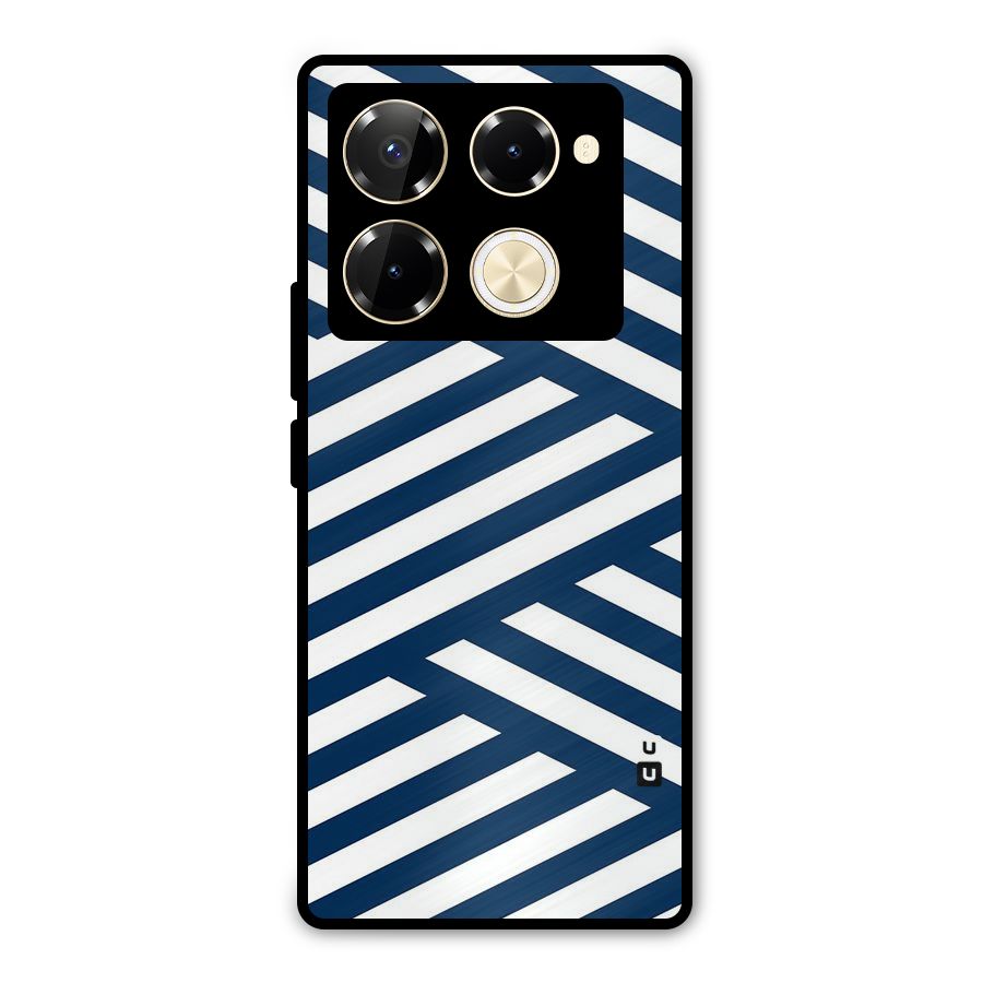 Zip Zap Pattern Metal Back Case for Infinix Note 40 Pro Plus