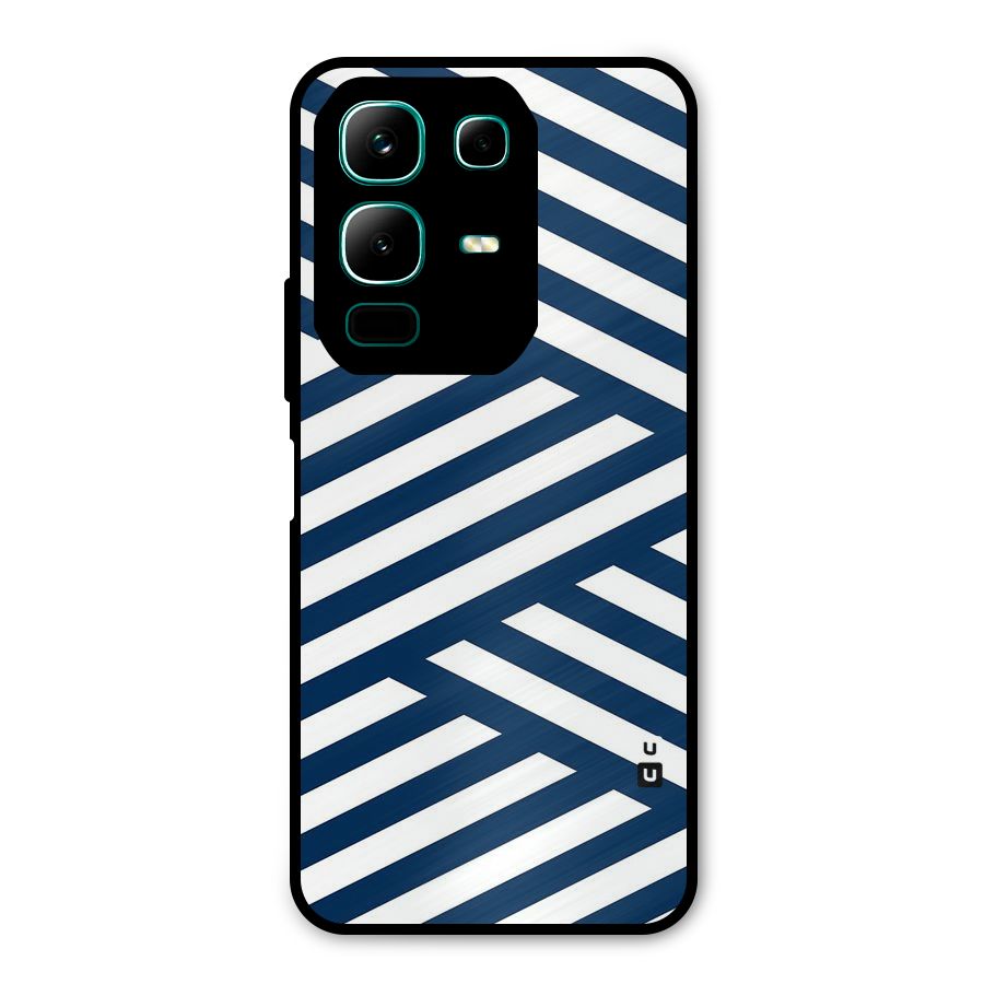 Zip Zap Pattern Metal Back Case for Infinix Note 50x