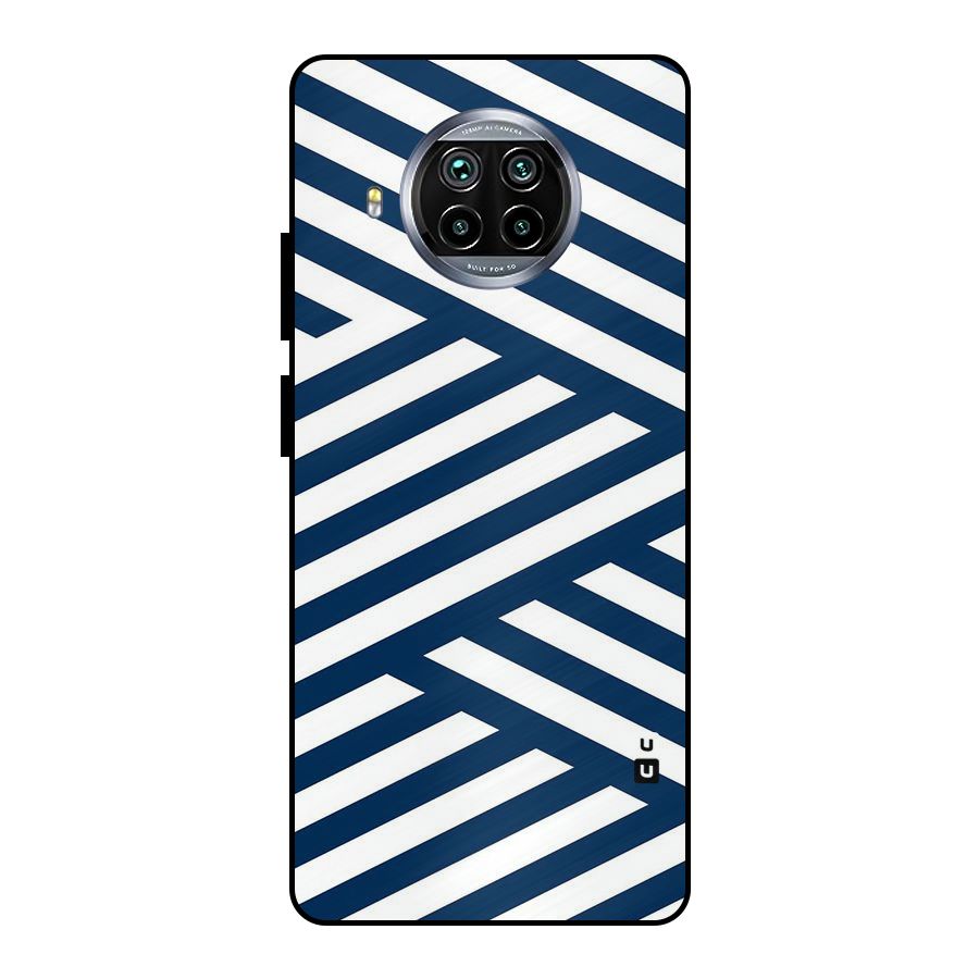 Zip Zap Pattern Metal Back Case for Mi 10i