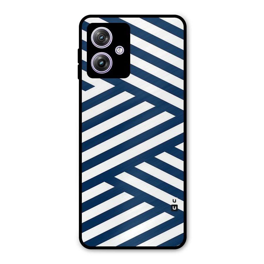 Zip Zap Pattern Metal Back Case for Moto G64