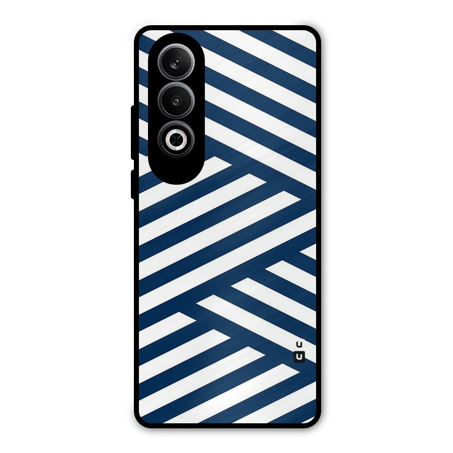 Zip Zap Pattern Metal Back Case for OnePlus Nord CE4