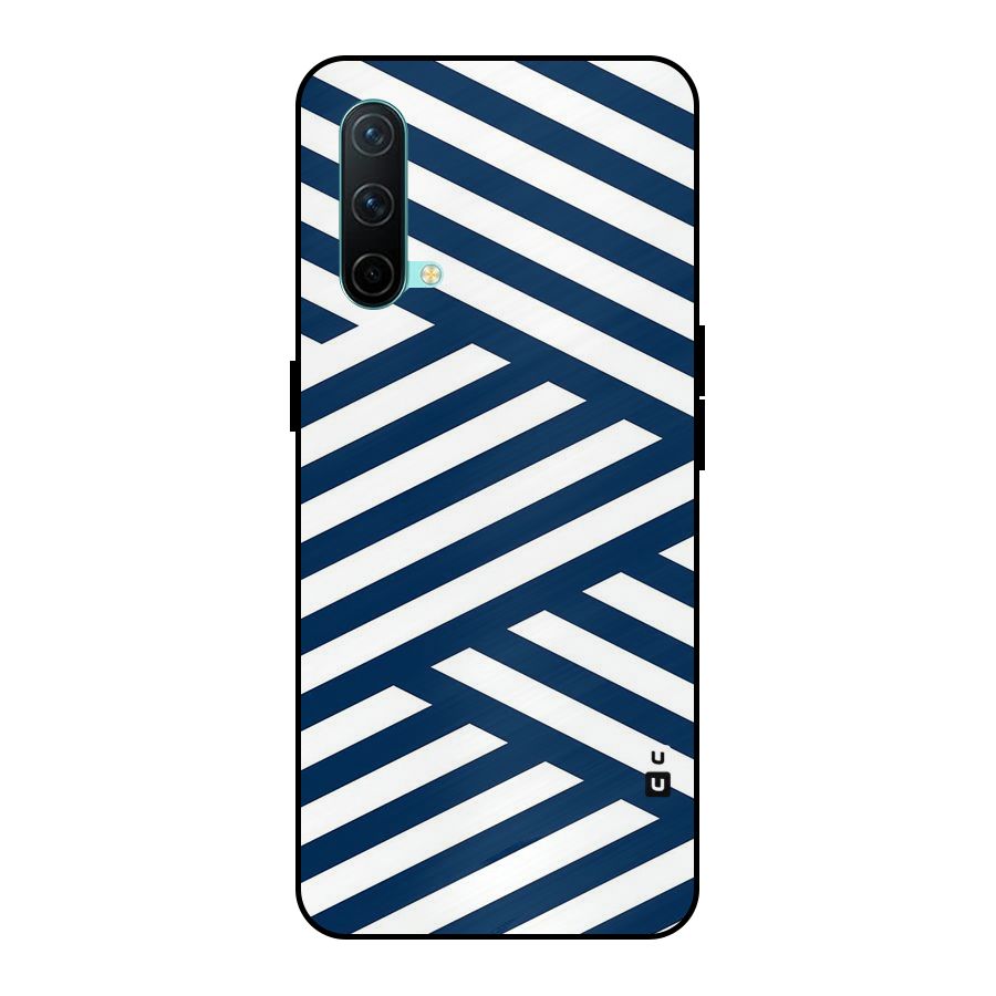 Zip Zap Pattern Metal Back Case for OnePlus Nord CE 5G