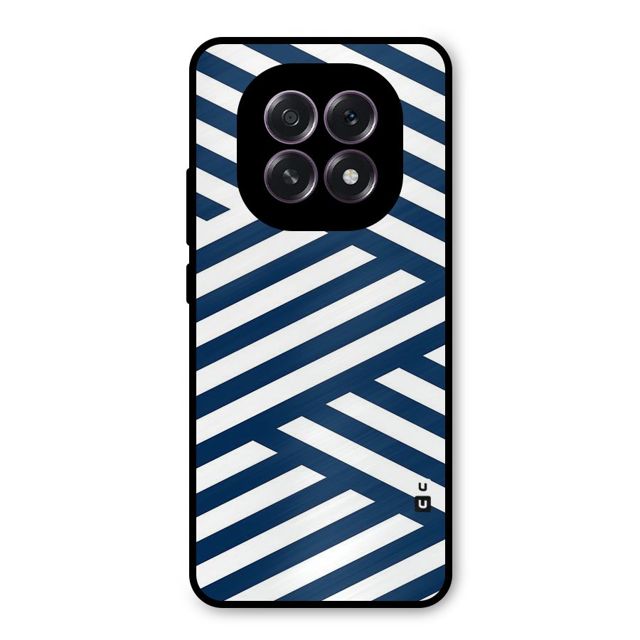 Zip Zap Pattern Metal Back Case for Oppo F29