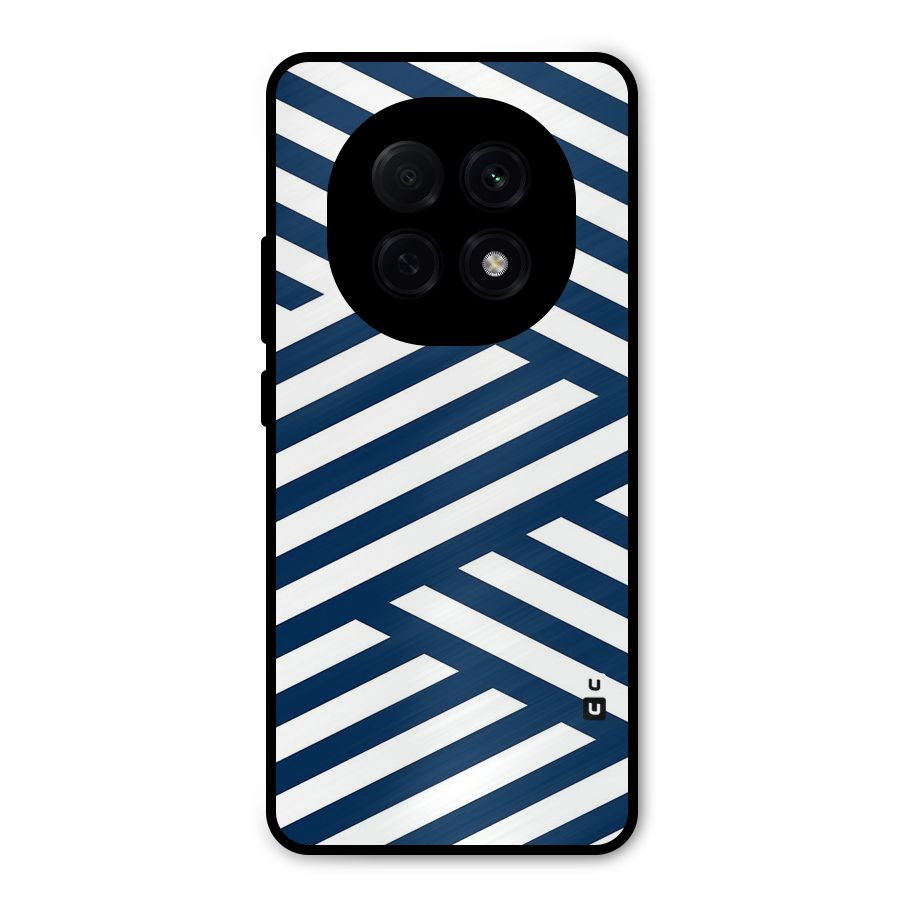 Zip Zap Pattern Metal Back Case for Oppo F29 Pro