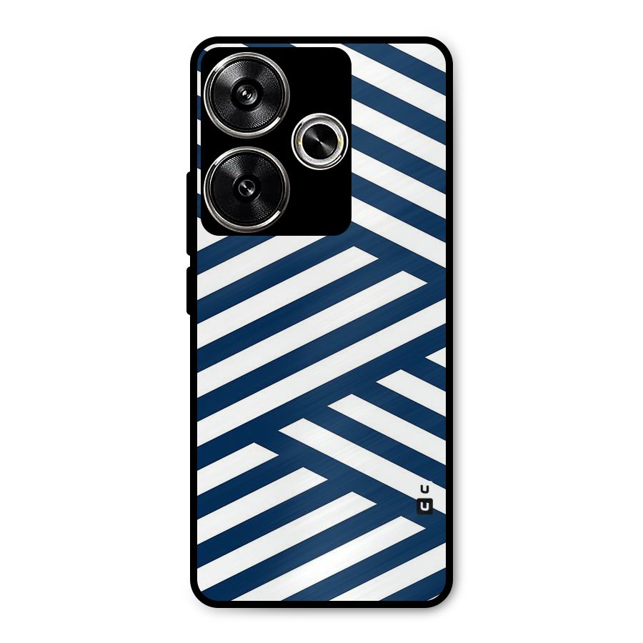 Zip Zap Pattern Metal Back Case for Poco F6
