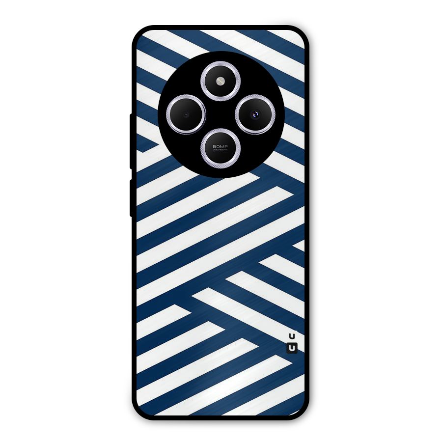Zip Zap Pattern Metal Back Case for Poco M7