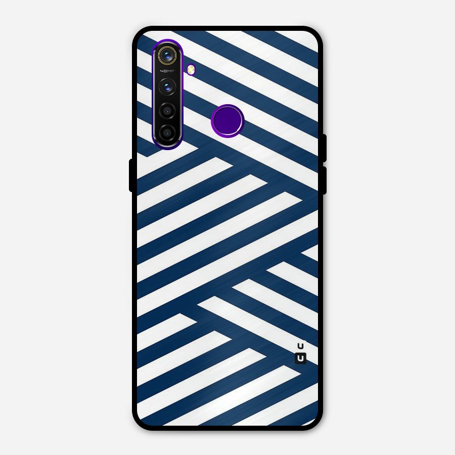 Zip Zap Pattern Metal Back Case for Realme 5 Pro