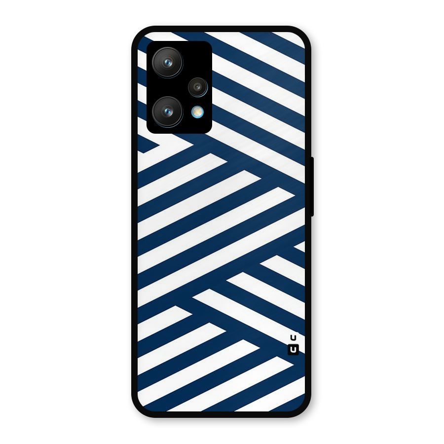 Zip Zap Pattern Metal Back Case for Realme 9 Pro Plus 5G