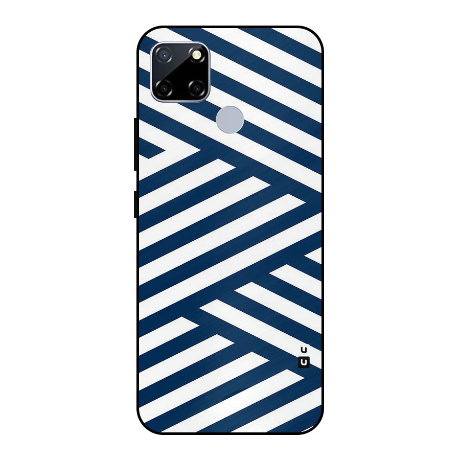 Zip Zap Pattern Metal Back Case for Realme Narzo 20
