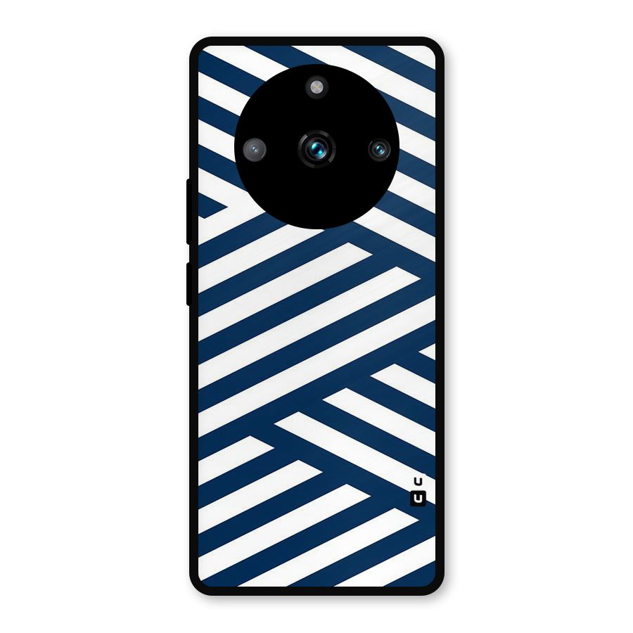 Zip Zap Pattern Metal Back Case for Realme Narzo 60 Pro