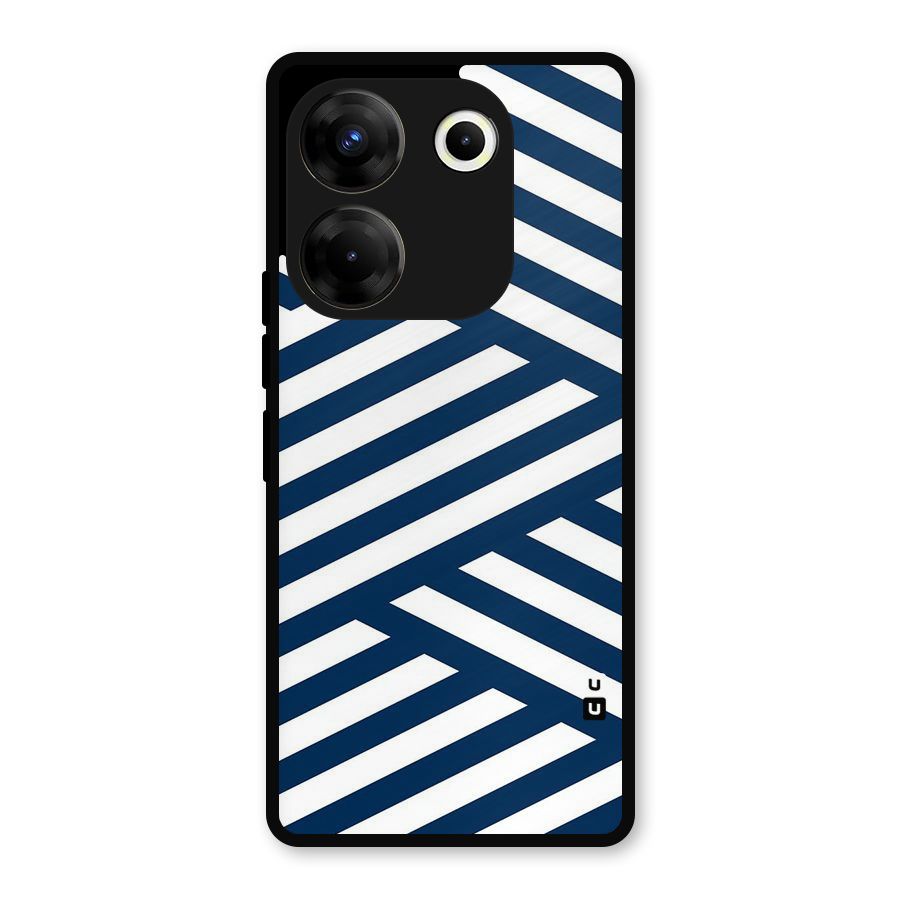 Zip Zap Pattern Metal Back Case for Tecno Camon 20 Pro